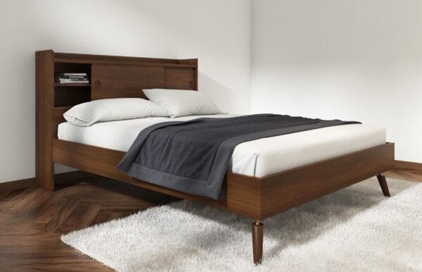 Modrest Sutton - Eastern King Mid-Century Elisa Acacia Wood Bed - Image 4