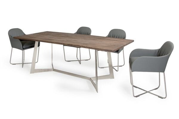 Modrest Sweeny Modern Grey Dining Chair - Image 2