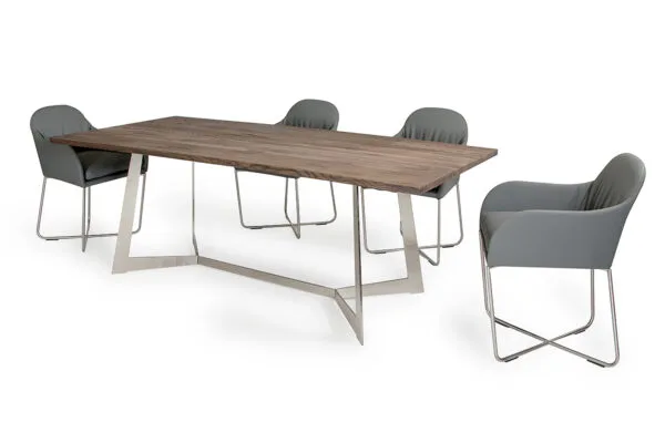 Modrest Sweeny Modern Grey Dining Chair - Image 2