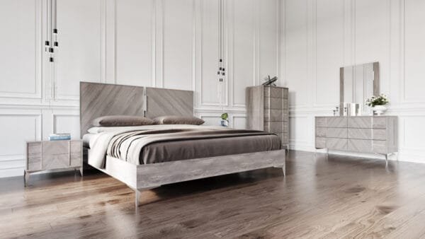 Nova Domus Alexa Italian Modern Grey Mirror