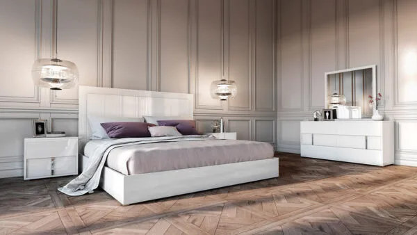 Modrest Nicla Italian Modern White Dresser - Image 3