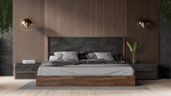 Nova Domus Rado Modern Walnut & Stucco Nightstand - Image 2