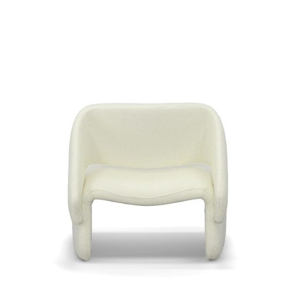 Modrest - Tristan Modern Off White Fabric Accent Chair - Image 3