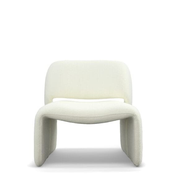 Modrest - Tristan Modern Off White Fabric Accent Chair - Image 2