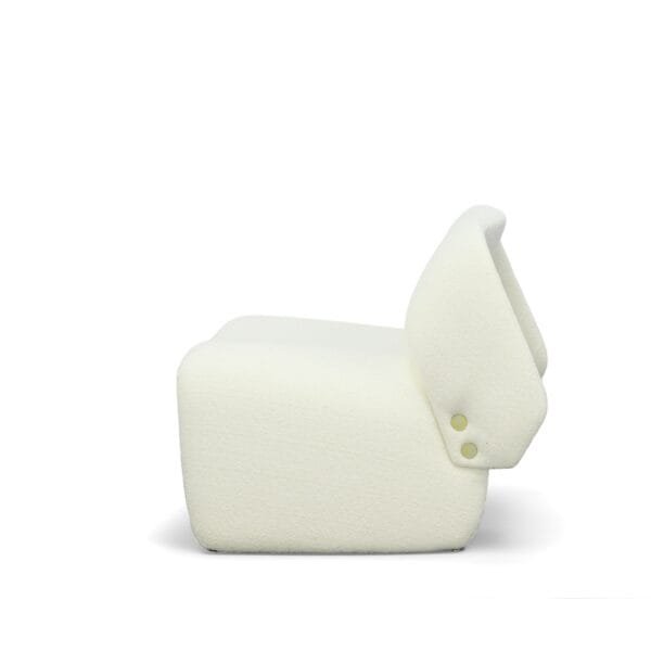 Modrest - Tristan Modern Off White Fabric Accent Chair - Image 4