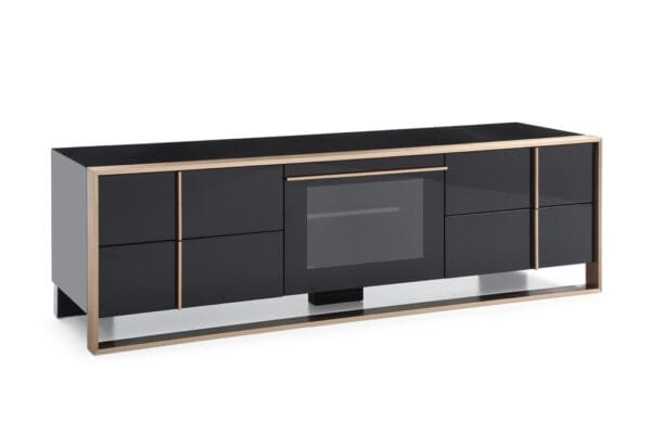 Nova Domus Cartier Modern Black & Rosegold TV Stand - Image 3