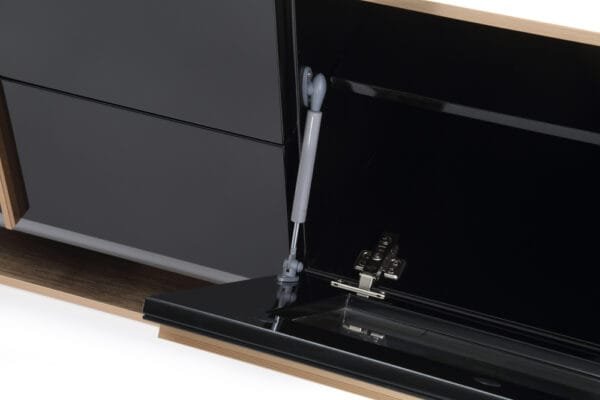 Nova Domus Cartier Modern Black & Rosegold TV Stand - Image 5