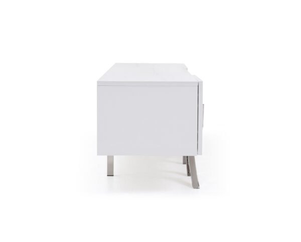 Modrest Legend 79"-Wide Modern White TV Stand - Image 3