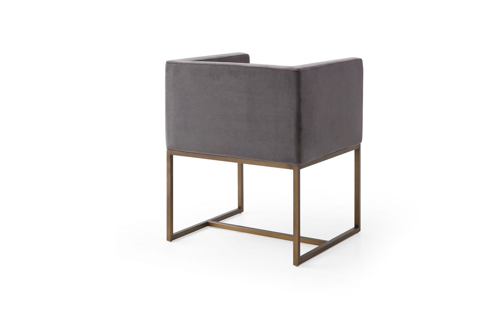 Modrest Marty - Modern Dark Grey & Copper Antique Brass Dining Chair 4 Modrest Marty - Modern Dark Grey & Copper Antique Brass Dining Chair - Image 4