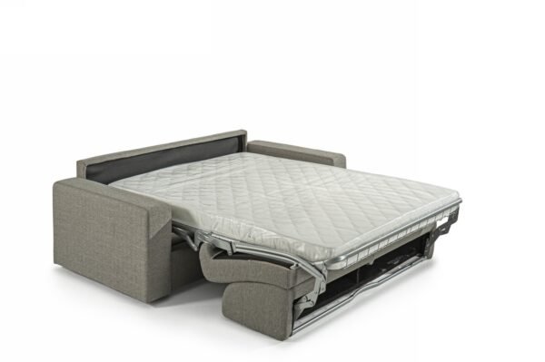 Modrest Made in Italy Urrita - Modern Gray Fabric Sofa Bed w/ Full Size Mattress - Image 5