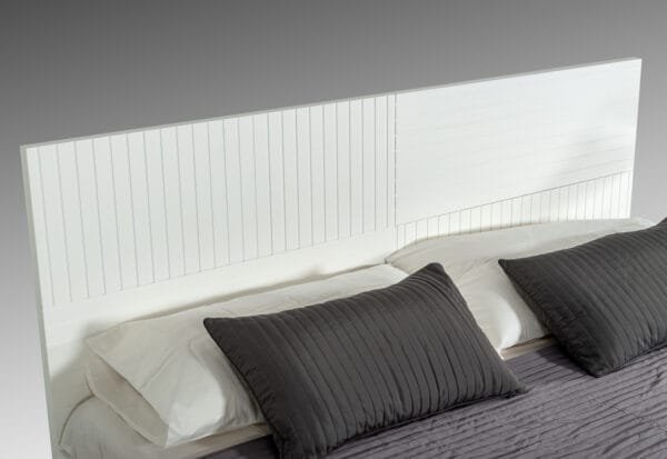 Full Nova Domus Valencia Contemporary White Bed - Image 3