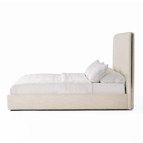 Modrest Valhalla - Contemporary White Fabric Bed - Image 4