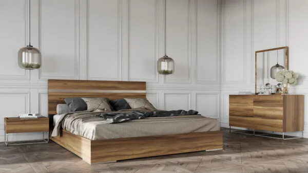 Nova Domus Lorenzo Italian Modern Light Oak Mirror - Image 2
