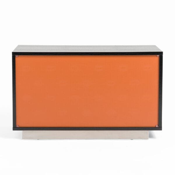 A&X Victoria Modern Black Crocodile Nightstand - Image 5
