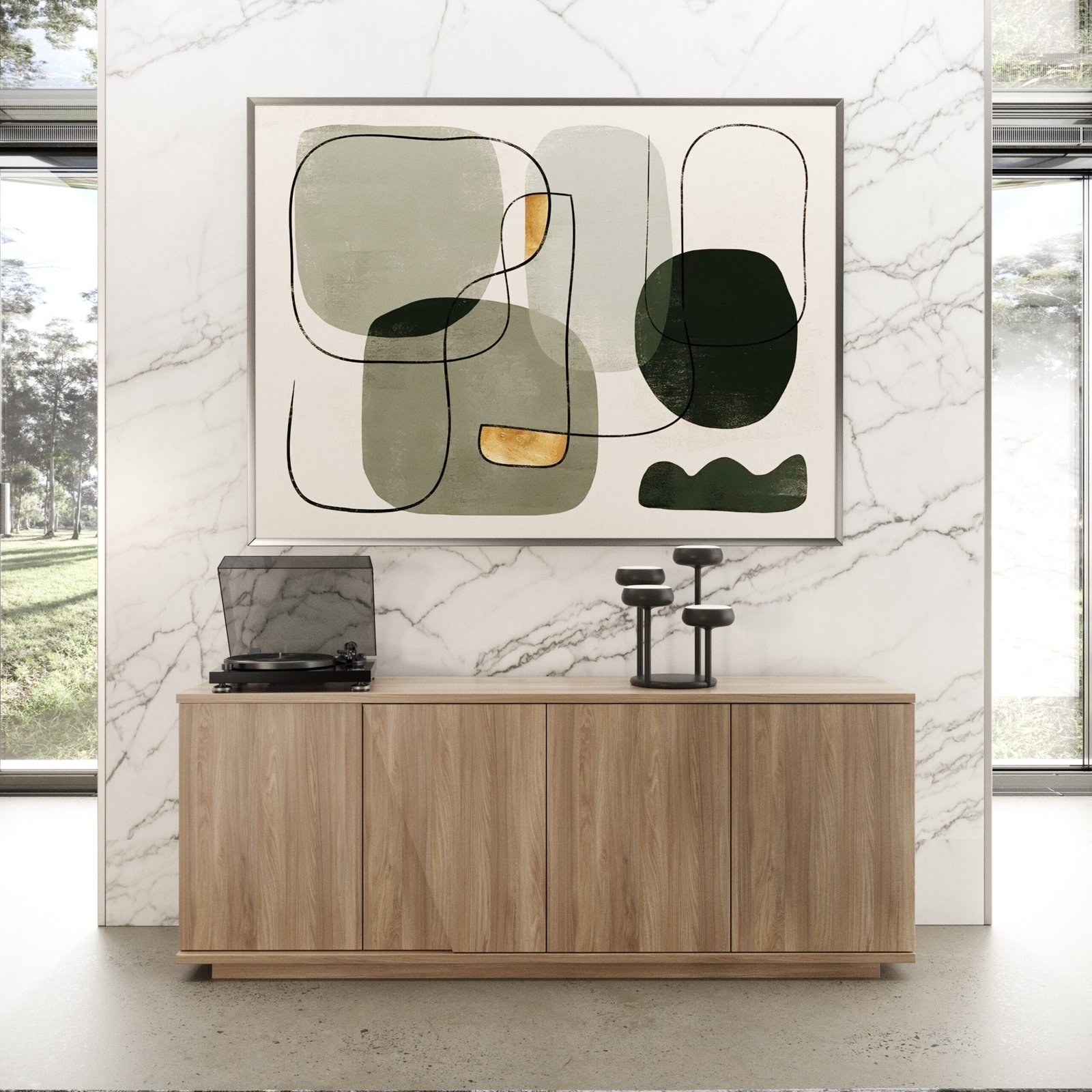 Nova Domus Victoria - Italian Modern Walnut Caracalla Buffet 2 Nova Domus Victoria - Italian Modern Walnut Caracalla Buffet - Image 2