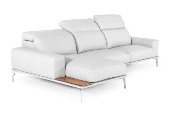 Lamod Italia Villeneuve - Modern White Italian Left Facing Sectional Sofa - Image 2