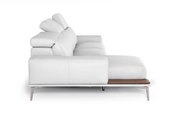 Lamod Italia Villeneuve - Modern White Italian Left Facing Sectional Sofa - Image 3