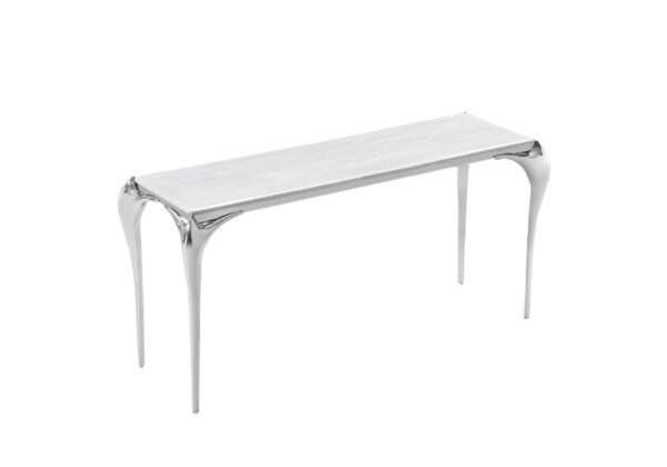 Modrest Vince - Faux Marble & Stainless Steel Console Table