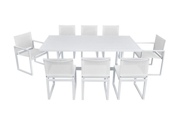 Renava Wake - Modern White Outdoor Dining Table