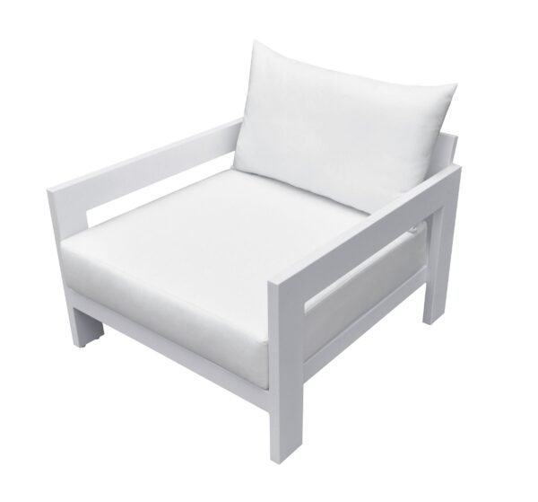 Renava Wake - Modern White Outdoor Lounge Chair