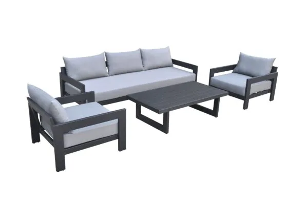 Renava Wake - Outdoor Dark Charcoal Sofa Set - Image 2