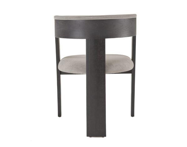 Modrest Washington - Modern Grey Fabric + Ebony Oak Dining Chair (Set of 2) - Image 4