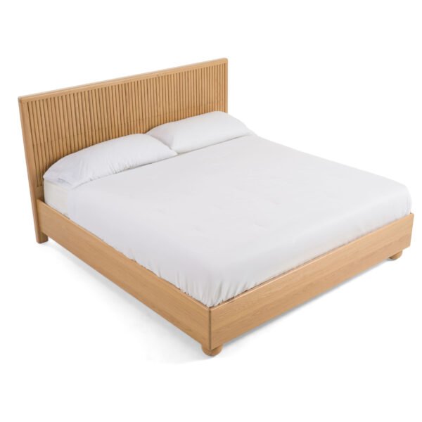 Modrest Winters - Modern Natural Oak Bed - Image 5