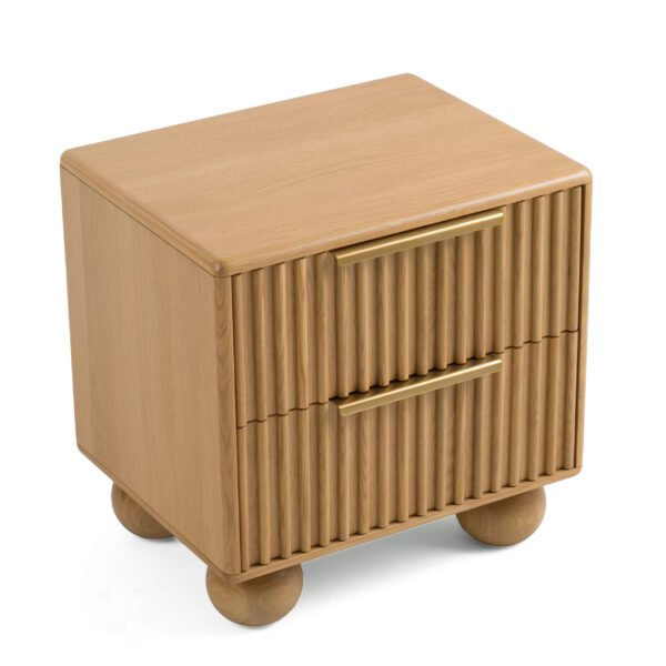 Modrest Winters - Modern Natural Oak Nightstand - Image 5