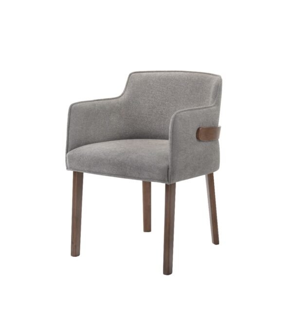 Modrest Jordan Modern Walnut & Grey Dining Set
